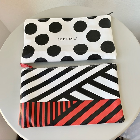 Set of 2 Sephora Cosmetic Makeup Bags Cases - Picture 1 of 5